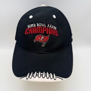 Tampa Bay Buccaneers Super Bowl XXXVII Champions Black NFL Baseball Cap Hat